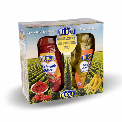 550gr Közlenmiş Biber 560gr Lambarjin Biber Turşusu